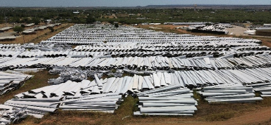 Piling Wind Turbine Waste